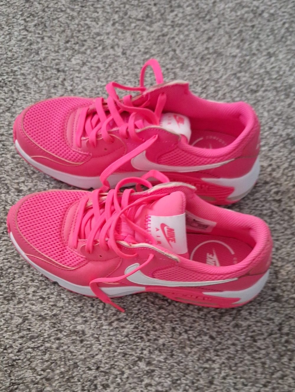 Nike Women's Hot Pink Mesh & White Swoosh Sneakers